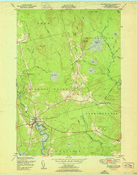 Columbia Falls Maine Historical topographic map, 1:24000 scale, 7.5 X 7.5 Minute, Year 1951