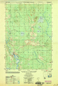 Columbia Falls Maine Historical topographic map, 1:25000 scale, 7.5 X 7.5 Minute, Year 1953