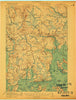 Columbia Falls Maine Historical topographic map, 1:62500 scale, 15 X 15 Minute, Year 1921