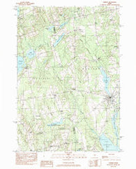 Corinna Maine Historical topographic map, 1:24000 scale, 7.5 X 7.5 Minute, Year 1982