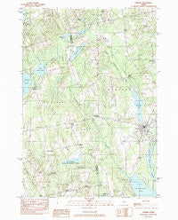 Corinna Maine Historical topographic map, 1:24000 scale, 7.5 X 7.5 Minute, Year 1982