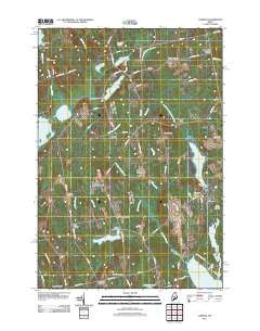 Corinna Maine Historical topographic map, 1:24000 scale, 7.5 X 7.5 Minute, Year 2011