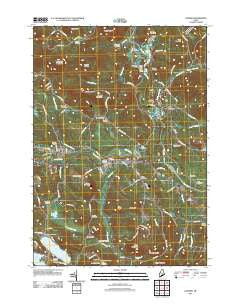Cornish Maine Historical topographic map, 1:24000 scale, 7.5 X 7.5 Minute, Year 2011