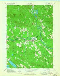 Cornish Maine Historical topographic map, 1:24000 scale, 7.5 X 7.5 Minute, Year 1964