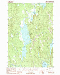 Crawford Lake Maine Historical topographic map, 1:24000 scale, 7.5 X 7.5 Minute, Year 1990