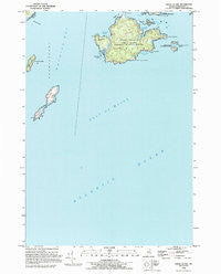 Cross Island Maine Historical topographic map, 1:24000 scale, 7.5 X 7.5 Minute, Year 1993