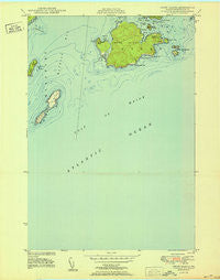 Cross Island Maine Historical topographic map, 1:24000 scale, 7.5 X 7.5 Minute, Year 1950
