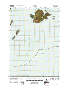 Cross Island Maine Historical topographic map, 1:24000 scale, 7.5 X 7.5 Minute, Year 2011