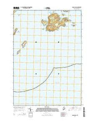 Cross Island Maine Current topographic map, 1:24000 scale, 7.5 X 7.5 Minute, Year 2014
