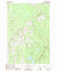 Crystal Maine Historical topographic map, 1:24000 scale, 7.5 X 7.5 Minute, Year 1989