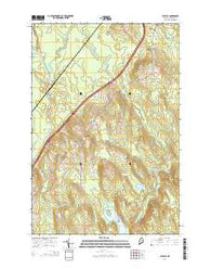 Crystal Maine Current topographic map, 1:24000 scale, 7.5 X 7.5 Minute, Year 2014
