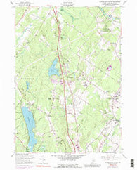 Cumberland Center Maine Historical topographic map, 1:24000 scale, 7.5 X 7.5 Minute, Year 1957