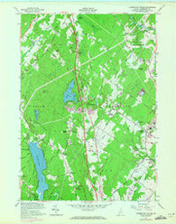 Cumberland Center Maine Historical topographic map, 1:24000 scale, 7.5 X 7.5 Minute, Year 1957