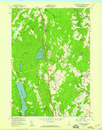 Cumberland Center Maine Historical topographic map, 1:24000 scale, 7.5 X 7.5 Minute, Year 1957
