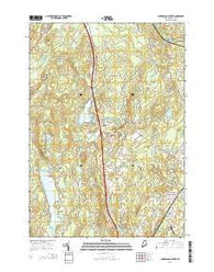 Cumberland Center Maine Current topographic map, 1:24000 scale, 7.5 X 7.5 Minute, Year 2014