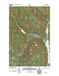 Cunliffe Lake Maine Historical topographic map, 1:24000 scale, 7.5 X 7.5 Minute, Year 2011