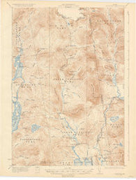 Cupsuptic Maine Historical topographic map, 1:62500 scale, 15 X 15 Minute, Year 1935