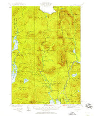 Cupsuptic Maine Historical topographic map, 1:62500 scale, 15 X 15 Minute, Year 1931