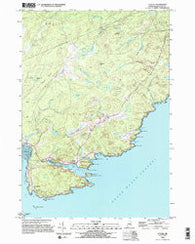 Cutler Maine Historical topographic map, 1:24000 scale, 7.5 X 7.5 Minute, Year 1993