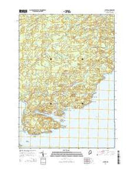 Cutler Maine Current topographic map, 1:24000 scale, 7.5 X 7.5 Minute, Year 2014