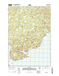 Cutler Maine Current topographic map, 1:24000 scale, 7.5 X 7.5 Minute, Year 2014