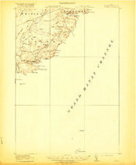 Cutler Maine Historical topographic map, 1:62500 scale, 15 X 15 Minute, Year 1918