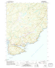 Cutler Maine Historical topographic map, 1:24000 scale, 7.5 X 7.5 Minute, Year 1993