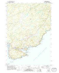 Cutler Maine Historical topographic map, 1:24000 scale, 7.5 X 7.5 Minute, Year 1993