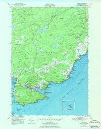 Cutler Maine Historical topographic map, 1:24000 scale, 7.5 X 7.5 Minute, Year 1949