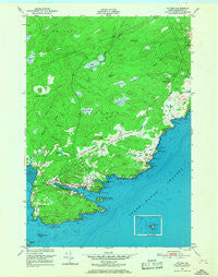 Cutler Maine Historical topographic map, 1:24000 scale, 7.5 X 7.5 Minute, Year 1949