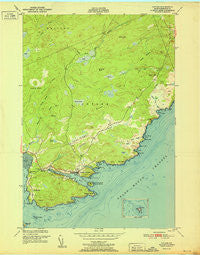 Cutler Maine Historical topographic map, 1:24000 scale, 7.5 X 7.5 Minute, Year 1951