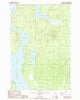 Cuxabexis Lake Maine Historical topographic map, 1:24000 scale, 7.5 X 7.5 Minute, Year 1988