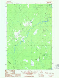 Daaquam Quebec Historical topographic map, 1:24000 scale, 7.5 X 7.5 Minute, Year 1987