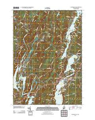 Damariscotta Maine Historical topographic map, 1:24000 scale, 7.5 X 7.5 Minute, Year 2011
