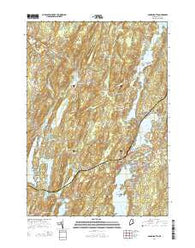 Damariscotta Maine Current topographic map, 1:24000 scale, 7.5 X 7.5 Minute, Year 2014