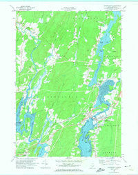 Damariscotta Maine Historical topographic map, 1:24000 scale, 7.5 X 7.5 Minute, Year 1970