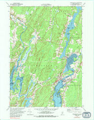 Damariscotta Maine Historical topographic map, 1:24000 scale, 7.5 X 7.5 Minute, Year 1970