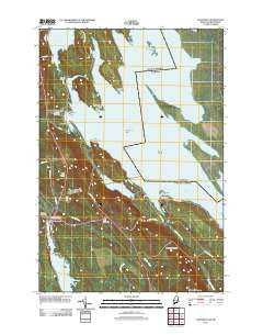 Danforth Maine Historical topographic map, 1:24000 scale, 7.5 X 7.5 Minute, Year 2011