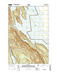 Danforth Maine Current topographic map, 1:24000 scale, 7.5 X 7.5 Minute, Year 2014