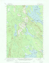 Danforth Maine Historical topographic map, 1:62500 scale, 15 X 15 Minute, Year 1958