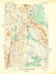 Danforth Maine Historical topographic map, 1:62500 scale, 15 X 15 Minute, Year 1940