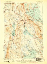 Danforth Maine Historical topographic map, 1:62500 scale, 15 X 15 Minute, Year 1941