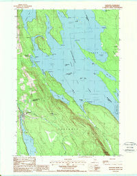 Danforth Maine Historical topographic map, 1:24000 scale, 7.5 X 7.5 Minute, Year 1988