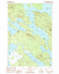 Dark Cove Mountain Maine Historical topographic map, 1:24000 scale, 7.5 X 7.5 Minute, Year 1990