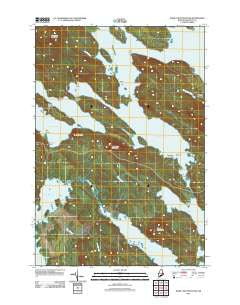 Dark Cove Mountain Maine Historical topographic map, 1:24000 scale, 7.5 X 7.5 Minute, Year 2011