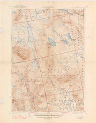 Dead River Maine Historical topographic map, 1:62500 scale, 15 X 15 Minute, Year 1928