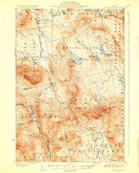 Dead River Maine Historical topographic map, 1:62500 scale, 15 X 15 Minute, Year 1928