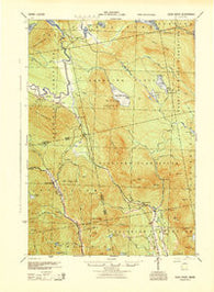 Dead River Maine Historical topographic map, 1:62500 scale, 15 X 15 Minute, Year 1944
