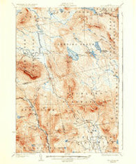 Dead River Maine Historical topographic map, 1:62500 scale, 15 X 15 Minute, Year 1928