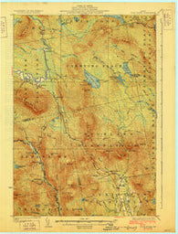 Dead River Maine Historical topographic map, 1:62500 scale, 15 X 15 Minute, Year 1928